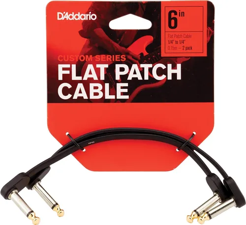 Vista 10 de Cable de guitarra D'Addario - Cable de parche de guitarra - Cable de instrumento - Accesorios de guitarra - Cable de la serie clásica - 1 pie/0.30