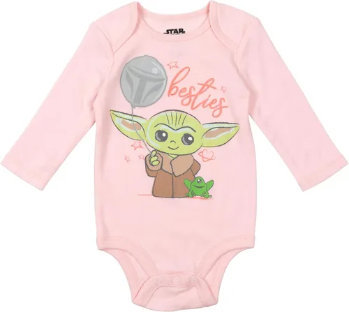 Vista 3 de Star Wars The Mandalorian Baby Grogu - Body de manga larga (3 unidades)