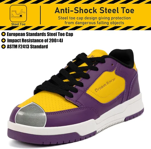 Vista 2 de DREAM HORSE womens Safety Shoes,sneaker