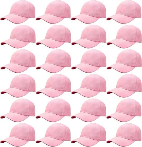 Vista 54 de Falari - 24/144 unidades de gorra de béisbol unisex, lisa y de tamaño ajustable, venta al por mayor Paquete de 144 verde militar