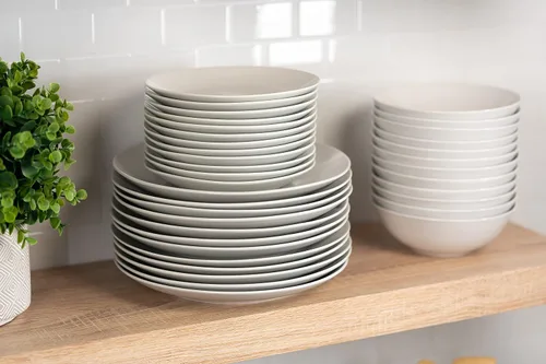 Vista 5 de 10 Strawberry Street 7.5" Catering Coupe - Plato para ensalada/postre (12 unidades), color blanco