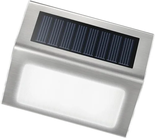 Vista 10 de jojofuny 2 lámparas de pared alimentadas por energía solar, 2 luces LED para exteriores, impermeables, para escaleras, patio, porche, jardín
