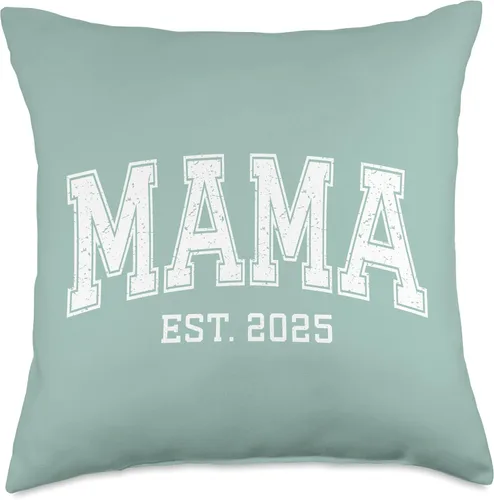 Vista 4 de Mama Est 2025 Custom Mom Personalized Mothers Day Customized Throw Pillow
