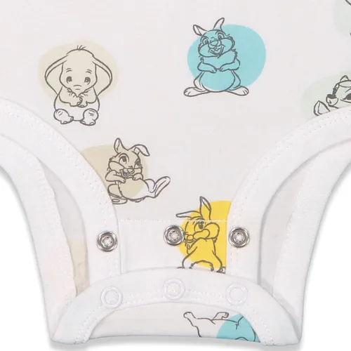 Vista 5 de Disney Body unisex de algodón elástico orgánico de manga corta para bebé (paquete de 3)