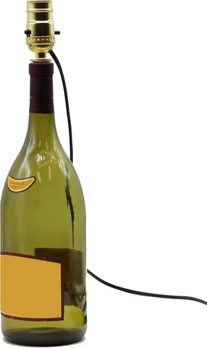 Vista 2 de Creative Hobbies Kit de lámpara de botella precableada, convierte fácilmente cualquier botella en una lámpara, hazlo tú mismo, sin necesidad