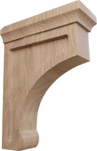 Vista 17 de Ekena Millwork Gomez - Soporte de madera, BKTW02X04X06GORW Madera de caucho.