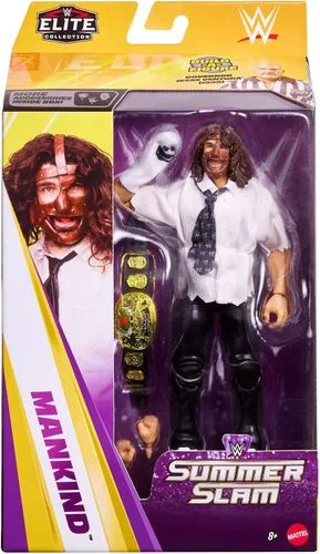 Vista 2 de Mattel WWE Elite Collection - Figura de acción y accesorios, juego de la humanidad de eventos en vivo premium, serie SummerSlam con Jesse "The Body