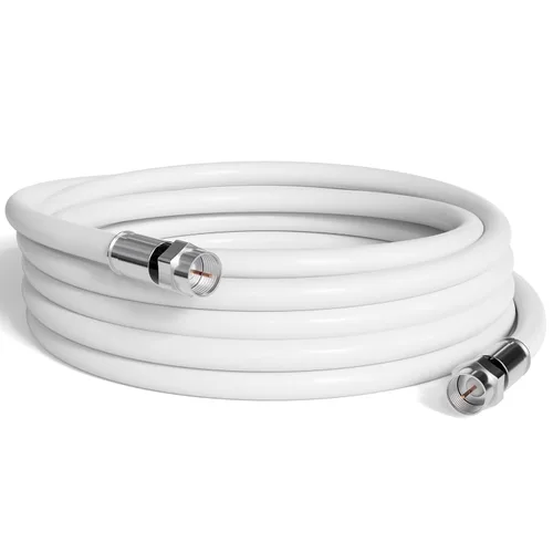 Vista 11 de Cable coaxial THE CIMPLE CO, 1 pie, RG6, Coax, cable de TV, flexible, para interior/exterior, cable para internet de alta velocidad, doble blindaje
