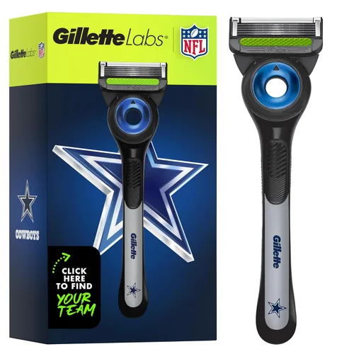 Vista 18 de Gillette Labs Special NFL 49ers Edition Shaving Razor for Men - 1 Handle, 1 Razor Blade Refill, Perfect for Game Day Grooming, GilletteLabs with