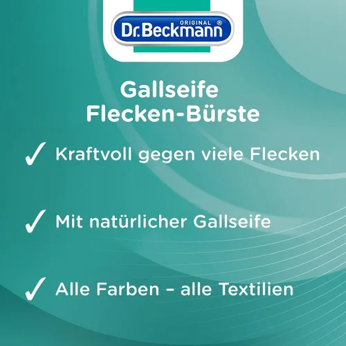 Vista 4 de Dr.Beckmann Gallseife Jabón para las agallas con cepillo de manchas -8.5 fl oz