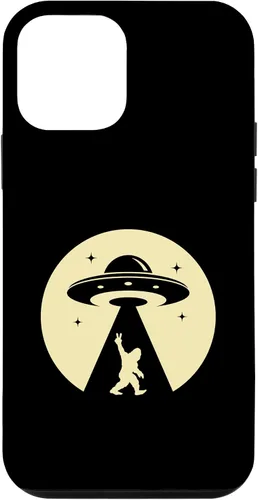 Vista 12 de iPhone 14 Alien big foot ufo nave espacial extraterrestre para hombres caso de regalo