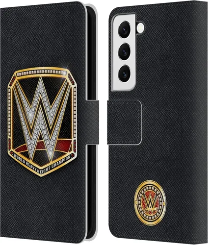 Vista 203 de Head Case Designs Officially Licensed WWE Cruiserweight Champion Title Belts Leather Wallet Case Compatible with Samsung Galaxy A07 4G Campeón