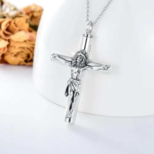 Vista 2 de SOULMEET Joyería de cremación para cenizas collar de urna de plata de ley para cenizas mujeres y hombres joyería de recuerdos para mantener a