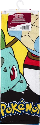 Vista 5 de Northwest Toalla de playa Pokemon, Pikachu Charmander Squirtle Bulbasaur, suave y absorbente, 30 x 60 pulgadas, Pokémon atardecer