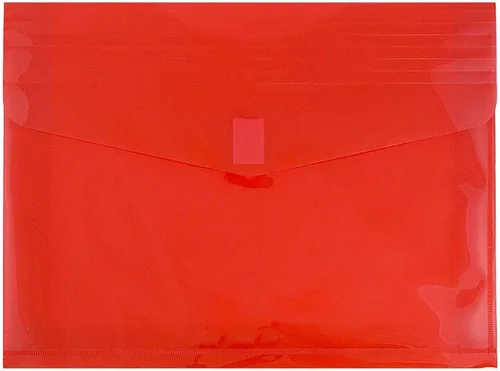 Vista 23 de JAM Paper sobres expandibles con cierre de velcro de 9 3/4 x 11 1/2 pulgadas con 1 pulgada de expansión, Rojo