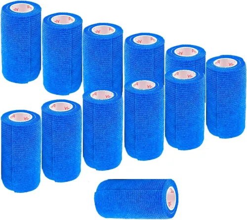 Vista 37 de Cinta adhesiva para veterinarios (negro) (paquete de 2) (3 pulgadas x 15 pies), autoadhesiva, adherente, cohesiva, flexible, autoadhesiva, rollo