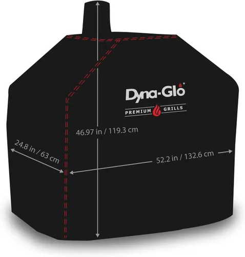 Vista 2 de Dyna-Glo DG405CC Premium - Cubierta para parrilla de carbón medio, color beige