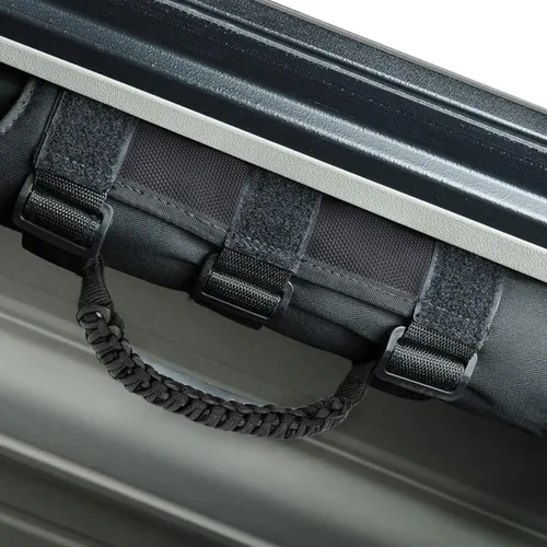Vista 7 de Moly Magnolia Paquete de 2 asas de agarre de barra antivuelco, asas de agarre negras para Jeep Wrangler YJ TJ JK JL Gladiator JT 1985-2021 y más