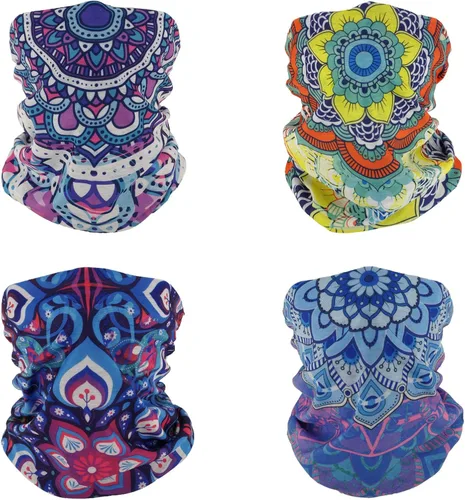 Vista 13 de 4 bandanas multiusos para mujeres y hombres