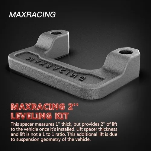 Vista 4 de Maxracing Kit de nivelación frontal de 2 pulgadas compatible con Chevy Avalanche Silverado Suburban 1500 Tahoe Sierra Yukon XL1500 2007-2026