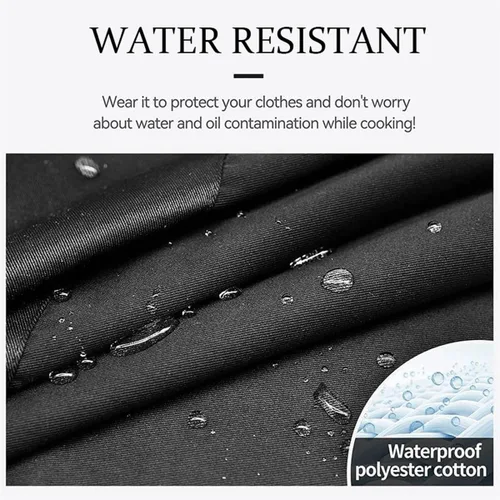 Vista 4 de Delantales divertidos para hombres, delantal negro con bolsillos, perfecto para cocinar en la cocina, barbacoa, hornear, regalos para marido, papá