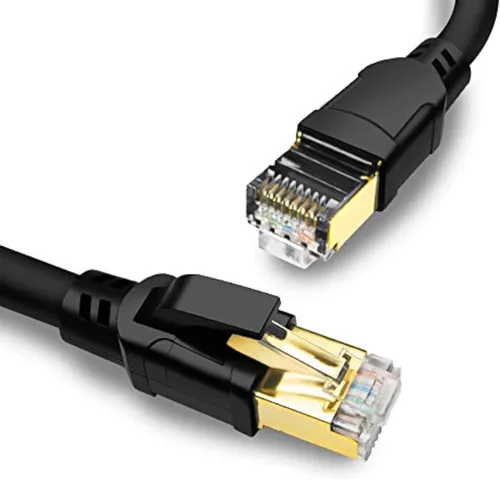 Vista 12 de Yauhody Cable Ethernet CAT 8 de 1.5 pies, alta velocidad, 40 Gbps, 2000 MHz, 26 AWG, cable LAN de red de Internet con conector RJ45 chapado en oro