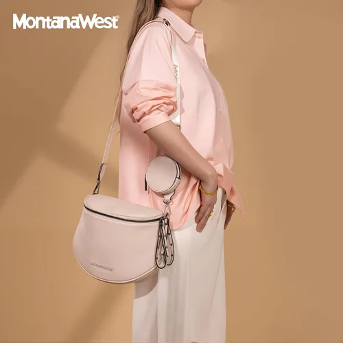 Vista 7 de Montana West Bolsos grandes cruzados para mujeres, bolso de cintura con bandolera ajustable