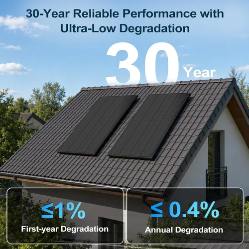 Vista 9 de Paneles solares de 400 vatios tipo N 16BB monocristalino 2 piezas de 200 W, módulo fotovoltaico de alta eficiencia del 25.6%, compacto IP68
