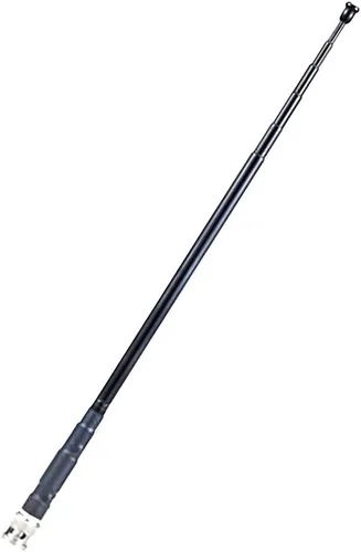 Vista 4 de Antena CB de mano retráctil de 26 ~ 28 MHz con conector macho BNC de 9 a 27 pulgadas de longitud 6 secciones de cobre cromado compatible