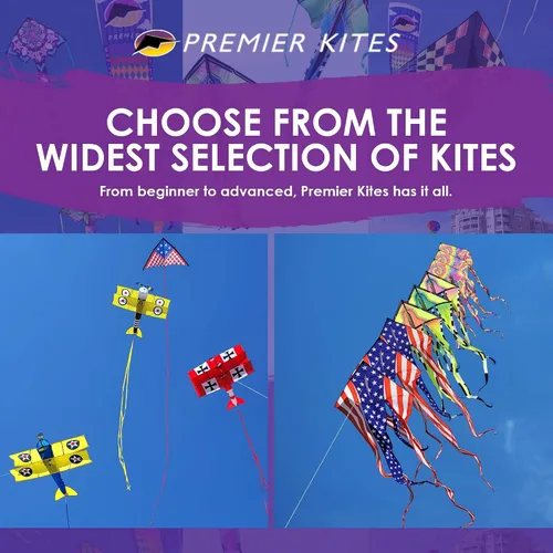 Vista 5 de Premier Kites Large Easy Flyer Garden Critters Kite Complete Set – Easy to Fly Single Line Kite with 300 ft Flying Line Included, Durable