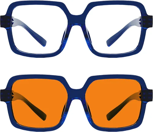 Vista 11 de Eyekepper Gafas de luz azul para hombre y mujer, paquete de 6 lentes Pilot Paquete de 6 color mezclado