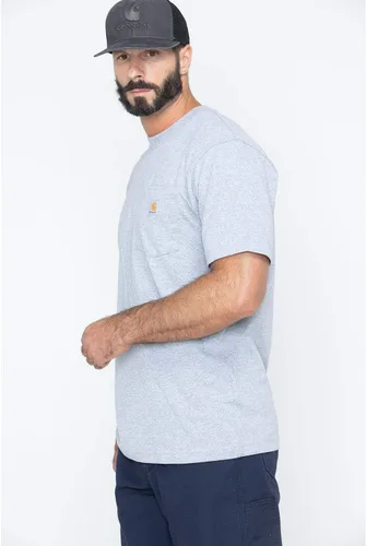 Vista 4 de Carhartt Camisa de manga corta, con bolsillo, de ajuste holgado, para hombre