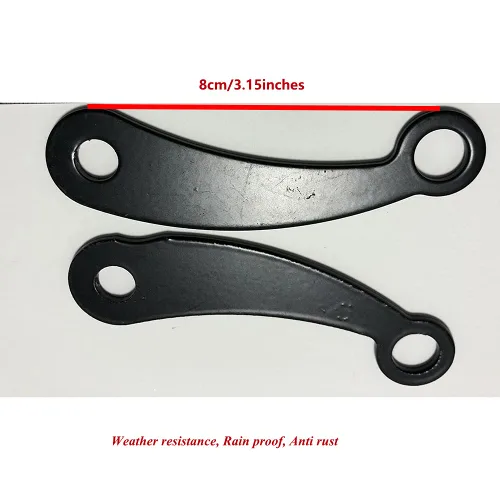 Vista 4 de 2pcs universal motocicleta velocímetro soporte, acero inoxidable 304 velocímetro, soporte duradero (negro)