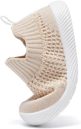Vista 5 de MORENDL Zapatos de bebé para caminar para niños y niñas, zapatos de tenis antideslizantes para niños y niñas