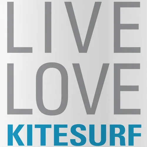 Vista 2 de CafePress Live Love Kitesurf - Botella de agua de acero inoxidable (1 botella de agua de 34 onzas)