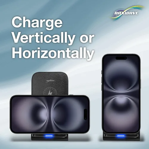 Vista 5 de BoxWave Cargador compatible con Samsung Galaxy S10e - Soporte inalámbrico de carga rápida (10W), sin cable, sin problema, carga tu teléfono
