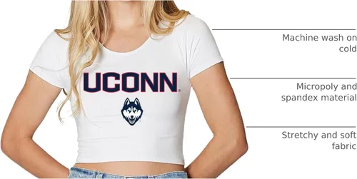 Vista 15 de Lojobands Camiseta corta ajustada para mujer, hecha en Estados Unidos, talla única