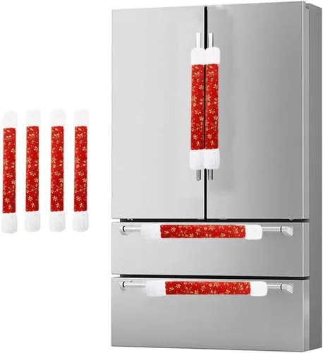 Vista 7 de Fundas para manijas de refrigerador, juego de fundas para manijas de electrodomésticos de cocina, horno microondas, nevera o lavavajillas, protector