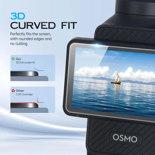 Vista 4 de Paquete de 4 protectores de pantalla para DJI Osmo Pocket 4/3/Xtra Muse+protector de lente para accesorios Osmo Pocket 4/3/Xtra Muse