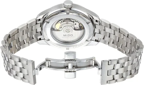 Vista 4 de Mido Belluna Sunray - Reloj automático suizo para Hombre - Esfera azul - Caja 1.673 in - M0246301104100, Azul, Reloj automático