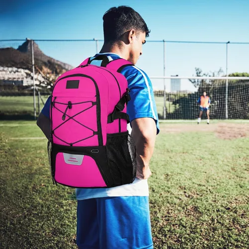 Vista 35 de Goloni Mochila de fútbol,Mochila de baloncesto con compartimento para pelotas y compartimento para zapatos,Mochila para baloncesto,Fútbol