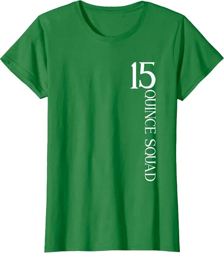 Vista 104 de Quince Squad Quinceanera 15th Birthday - Camiseta de quinceañera para niñas Asphalt Grey