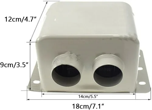 Vista 5 de CYDZSW Calentador de coche de 12 V 800 W, alimentado por batería, desempañador de ventana de parabrisas, kit de calentador eléctrico de asiento