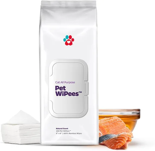Vista 11 de Toallitas para gatos de todo uso Pet WiPees™ – 100 Toallitas de baño diarias para gatos, Toallitas naturales para gatos para orejas, pelaje