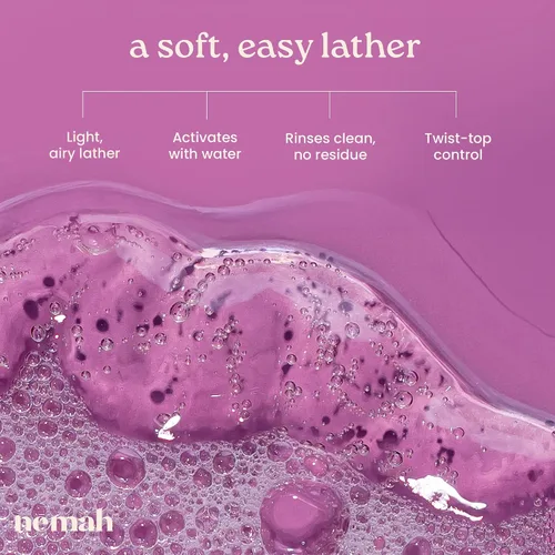 Vista 4 de Nemah Jabón y champú para bebés, lavado de bebé 2 en 1 para cabello y cuerpo, champú sin lágrimas y gel de baño con manzanilla, aloe vera y aceite