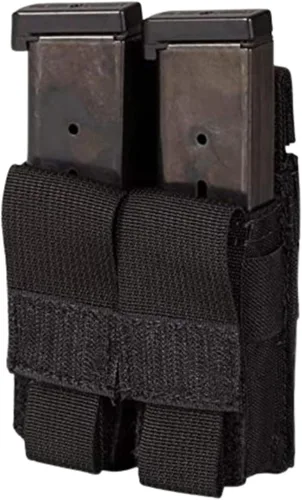 Vista 2 de Chase Tactical Bolsa para pistola – Compacta, de acceso rápido, fijación de velcro – Incluye tapa enrollada – para militares, fuerzas del orden
