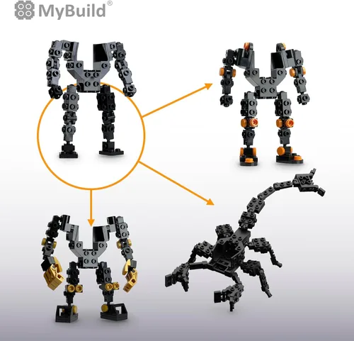 Vista 5 de MyBuild Mecha Frame Pack MF5 - Construye y personaliza tu propio Mech con facilidad, recomendado para mayores de 10 años