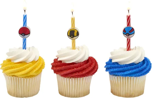 Vista 7 de Pokèmon - Velas de cumpleaños Decoración de pastel de fiesta 6