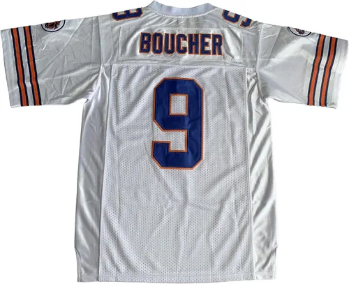 Vista 2 de The Waterboy #9 Bobby Boucher Adam Sandler 50th Anniversary Movie Mud Dogs Bourbon Bowl Football Jersey S-XXXL