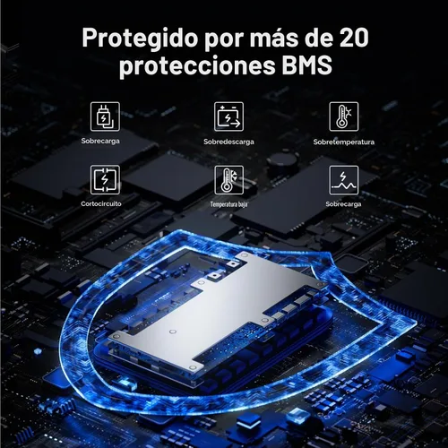 Vista 6 de Litime Batería de litio Xtra Mini LiFePO4 de 12V 100Ah para RV, cámper